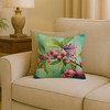 Connecticut Mountain Laurels in Watercolor Throw Pillow 18" x 18" DAC1634 product image at NuMercy 2
