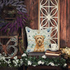 Tawny Briard Coastal Sea Glass Throw Pillow 18" x 18" product image at NuMercy 5