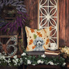 Miniature Silver Poodle Heirloom Fall Throw Pillow 18" x 18" product image at NuMercy 7