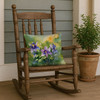 Colorado Rocky Mountain Columbine in Watercolor Throw Pillow 18" x 18" DAC1631 product image at NuMercy 4