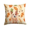 Red Heeler Australian Cattle Dog Heirloom Fall Throw Pillow 18" x 18" product image at NuMercy