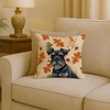 Black Miniature Schnauzer Heirloom Fall Throw Pillow 18" x 18" product image at NuMercy 2