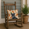 Black Miniature Schnauzer Heirloom Fall Throw Pillow 18" x 18" product image at NuMercy 4
