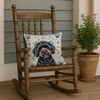 Black Havanese Coastal Sea Glass Throw Pillow 18" x 18" product image at NuMercy 4