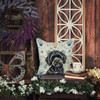 Black Havanese Coastal Sea Glass Throw Pillow 18" x 18" product image at NuMercy 5