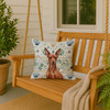 Red Miniature Pinscher Min Pin Coastal Sea Glass Throw Pillow 18" x 18" product image at NuMercy 3