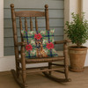 Mahogany Belgian Malinois Christmas Poinsettias Throw Pillow 18" x 18" product image at NuMercy 4