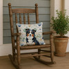 Black Tri American Shepherd Coastal Sea Glass Throw Pillow 18" x 18" product image at NuMercy 4