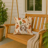 Fawn Bearded Collie Heirloom Fall Throw Pillow 18" x 18" product image at NuMercy 3