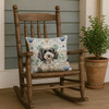 Toy Parti Poodle Coastal Sea Glass Throw Pillow 18" x 18" product image at NuMercy 4
