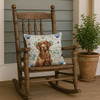 Liver Flat-Coated Retriever Coastal Sea Glass Throw Pillow 18" x 18" product image at NuMercy 4