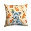 Blue American Staffordshire Terrier Heirloom Fall Throw Pillow 18" x 18" product image at NuMercy