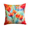 Wyoming Indian Paintbrush in Watercolor Throw Pillow 18" x 18" DAC1719 product image at NuMercy