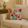Wyoming Indian Paintbrush in Watercolor Throw Pillow 18" x 18" DAC1719 product image at NuMercy 2