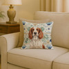 Welsh Springer Spaniel Coastal Sea Glass Throw Pillow 18" x 18" product image at NuMercy 2
