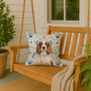 Welsh Springer Spaniel Coastal Sea Glass Throw Pillow 18" x 18" product image at NuMercy 3