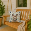 Norwich Terrier Coastal Sea Glass Throw Pillow 18" x 18" product image at NuMercy 3