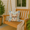 Fawn Chihuahua Coastal Sea Glass Throw Pillow 18" x 18" product image at NuMercy 3