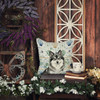 Keeshond Coastal Sea Glass Throw Pillow 18" x 18" product image at NuMercy 5