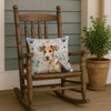 Wire Fox Terrier Coastal Sea Glass Throw Pillow 18" x 18" product image at NuMercy 4