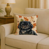 Black Pekingese Heirloom Fall Throw Pillow 18" x 18" product image at NuMercy 2