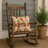 Red Tibetan Spaniel Heirloom Fall Throw Pillow 18" x 18" product image at NuMercy 4