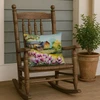 Louisiana Magnolias in Watercolor Throw Pillow 18" x 18" DAC1661 product image at NuMercy 4