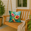 Hawaii Hawaiian Hibiscus in Watercolor Throw Pillow 18" x 18" DAC1641 product image at NuMercy 3