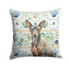 Xoloitzcuintli Coastal Sea Glass Throw Pillow 18" x 18" product image at NuMercy
