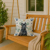 Cane Corso Coastal Sea Glass Throw Pillow 18" x 18" product image at NuMercy 3