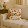 Cream Tibetan Spaniel Heirloom Fall Throw Pillow 18" x 18" product image at NuMercy 2