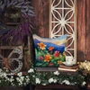 Colorado Rocky Mountain Columbine in Watercolor Throw Pillow 18" x 18" DAC1632 product image at NuMercy 5