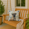 Brindle Mastiff Coastal Sea Glass Throw Pillow 18" x 18" product image at NuMercy 3