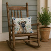 Brindle Mastiff Coastal Sea Glass Throw Pillow 18" x 18" product image at NuMercy 4