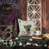 Brindle Mastiff Coastal Sea Glass Throw Pillow 18" x 18" product image at NuMercy 5
