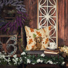 Liver Flat-Coated Retriever Heirloom Fall Throw Pillow 18" x 18" product image at NuMercy 7