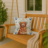 Reddish Brown Great Pyrenees Coastal Sea Glass Throw Pillow 18" x 18" product image at NuMercy 3