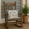 White Akita Coastal Sea Glass Throw Pillow 18" x 18" product image at NuMercy 4