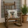 Brindle English Mastiff Coastal Sea Glass Throw Pillow 18" x 18" product image at NuMercy 4