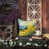 Kentucky Goldenrod in Watercolor Throw Pillow 18" x 18" DAC1656 product image at NuMercy 5