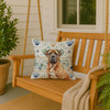 Neapolitan Mastiff Coastal Sea Glass Throw Pillow 18" x 18" product image at NuMercy 3