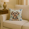 Yorkiepoo Coastal Sea Glass Throw Pillow 18" x 18" product image at NuMercy 2