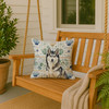 Agouti Siberian Husky Coastal Sea Glass Throw Pillow 18" x 18" product image at NuMercy 3