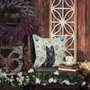 Belgian Sheepdog Groenendael Coastal Sea Glass Throw Pillow 18" x 18" product image at NuMercy 5