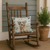 Spinone Italiano Coastal Sea Glass Throw Pillow 18" x 18" product image at NuMercy 4