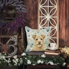 Wheaten Norfolk Terrier Coastal Sea Glass Throw Pillow 18" x 18" product image at NuMercy 5