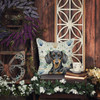 Black and Tan Dachshund Coastal Sea Glass Throw Pillow 18" x 18" product image at NuMercy 5
