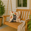 Black & Tan Afghan Hound Heirloom Fall Throw Pillow 18" x 18" product image at NuMercy 3