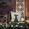 Black Italian Greyhound Coastal Sea Glass Throw Pillow 18" x 18" product image at NuMercy 5