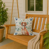 Red Saluki Coastal Sea Glass Throw Pillow 18" x 18" product image at NuMercy 3